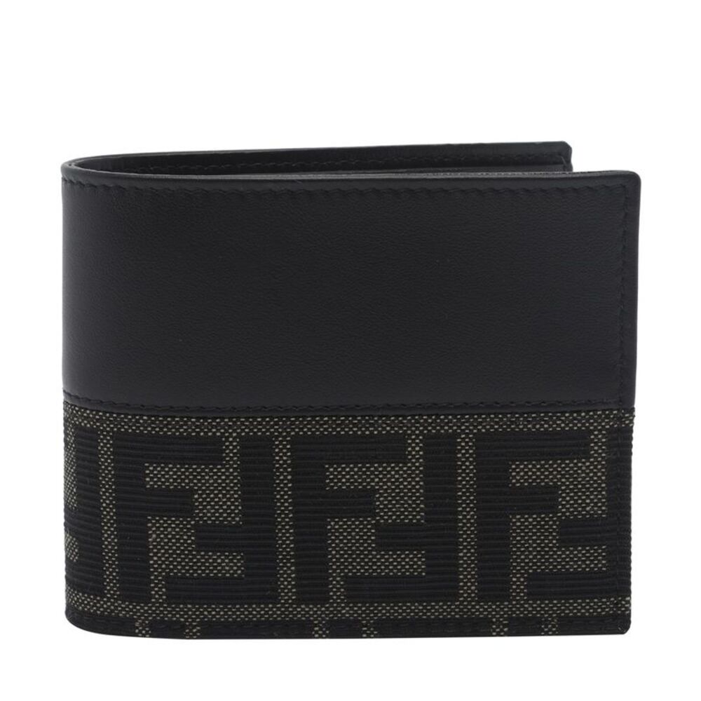 Fendi Men Ff Jacquard Bifold Wallet